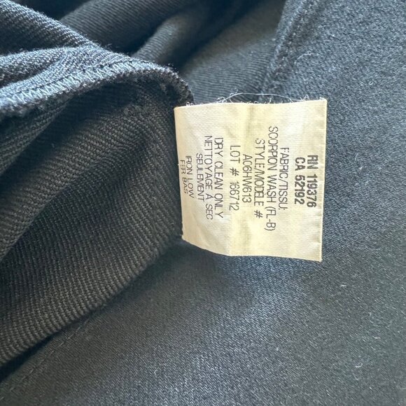 Helmut Lang Women’s Draped Bodycon Black Dress Size 4 - Picture 10 of 11